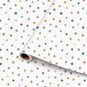 6 Rolls Polka Dot Bulletin Board Paper Roll 4 x 12 ft Fade Resistant Paper Colored Background Roll Bulk for Art Classroom Decor Drawing Craft(Funny)