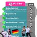 SKATEWIZ Knee Pads and Elbow Pads Set with Wrist Guards for Roller Skating [6pc] - Skating Protective Gear for Roller Skates & Skateboard