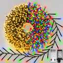 ZAIYW 100Ft 2000 LED Cluster String Lights Plug in, Dual Color Changing Christmas Tree Lights with Remote Timer 11 Modes, Outdoor Firecrackers String Lights for Garden Tree Garlands Decor