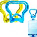 Water Bottle Holder 2 Pack, 5 Gallon Water Bottle Handle, Water Jug Caps Carrier Lift Labor Energy Saving Ergonomic Grip Handle Carrier, Non-Slip Holder Lifter Heavy Duty Clip