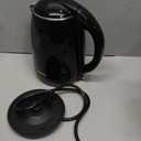 Elite Gourmet EKT1821 1.8L Double Wall Insulated, Cool-Touch 1500W Kettle w/Stainless Steel Interior & Lid, 360 Swivel Base for Cord Free Serving, Power On Lever, Auto Shut-Off, Boil Dry, Black (1.9 Quarts)