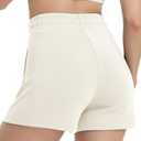 baleaf Women's 12" Long Bermuda Shorts Knee Length Cotton Athletic Shorts Sweat Casual Lounge Walking Summer, L