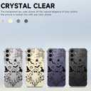 2 x Clear Halloween Phone Case for Samsung S24,Pumpkin Bow Pattern Cover Soft Bumper Protective Cute Boys Girls Phone Case for Samsung S24-Pumpkin Bow