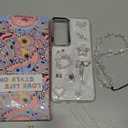 Toycamp for Samsung Galaxy S25 Plus Case, for Samsung Galaxy S24 Plus Cases - for Women Girls Cute Girly Kawaii Cartoon 3D Cat Star Bow Design with Charm Butterfly Wrist Chain Aesthetic Phone Cover