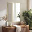 20X24 inch Gold Vanity Mirror, Mirror for Bathroom Sink,Metal Frame | Brushed Gold Metal Frame, High Definition Mirror, Rust-resistant, Rectangle Mirror for Living Room, Bedroom, Dressing Room