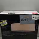 GLOBE Electric 60315 2-Light Flush Mount Ceiling Light, Dark Bronze Finish, White Linen Shade, Low Profile Drum Design, E26 Base, Dimmable