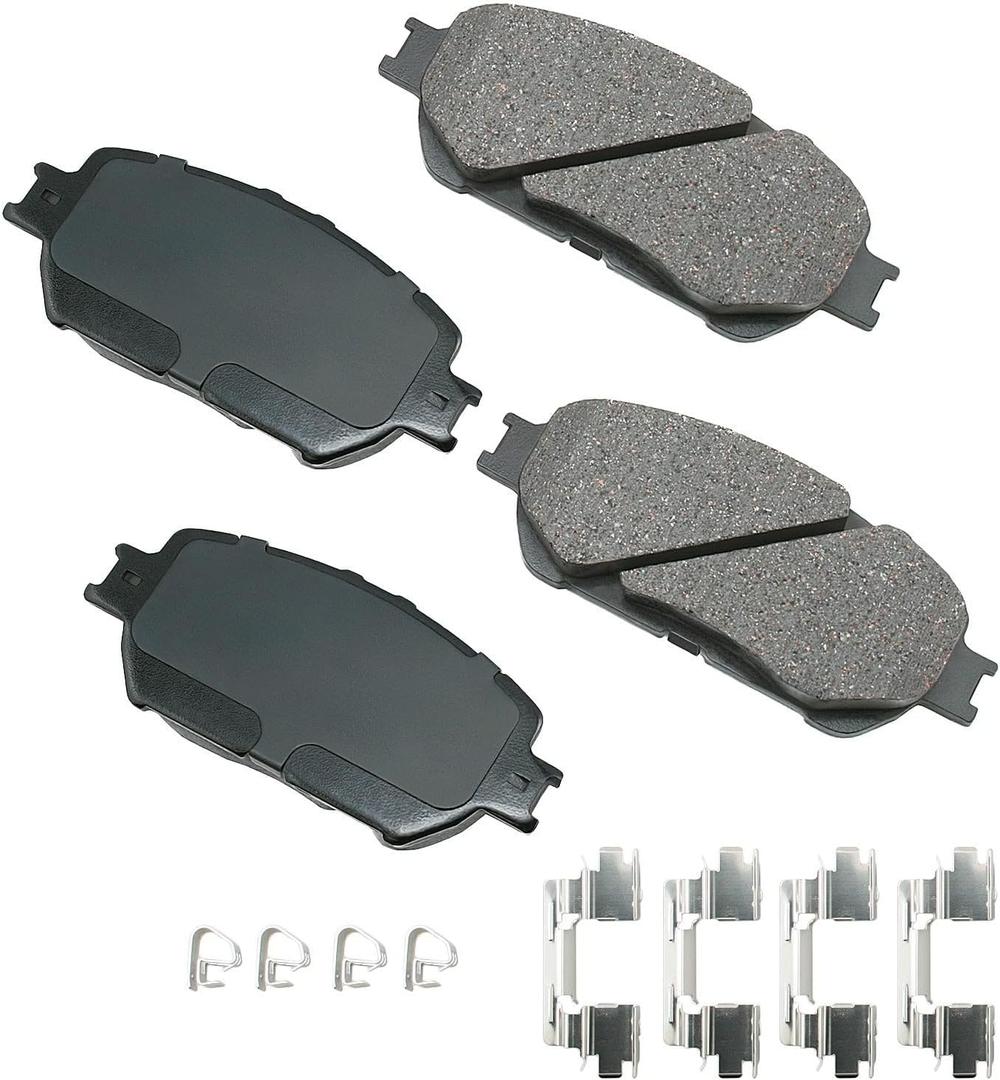 Akebono-ACT908A Ultra-Premium Ceramic Front Disc Brake Pads