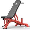 Weight Bench, Adjustable Workout Bench for Home Gym Full Body Workout, 1300LBS Weight Capacity Bench Press, Flat/Incline Bench with 33" Extra-Long Backrest & Wheels