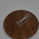 Nicunom 12 Inch Wooden Wall Clock, Cut-Out Numbers Design, Rustic Country Style Wall Clocks, Silent Non-Ticking, Decor for Home Living Room Bedroom Kitchen Office - Battery Operated