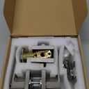Probrico Square Entrance Lever with Double Cylinder Deadbolt Set Keyed Alike Combo Pack(for Office and Front Door), Heavy Duty Satin Nickel Entry Door Lockset for Right and Left Side, 1 Pack