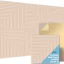 Art3d 6-Pack Self-Adhesive Acoustic Wall Panels for Home Dcor, 24 x 24 Inch Soundproofing Panels for Office Studio Bedroom - High Noise Absorption Polyester Fiber, Camel