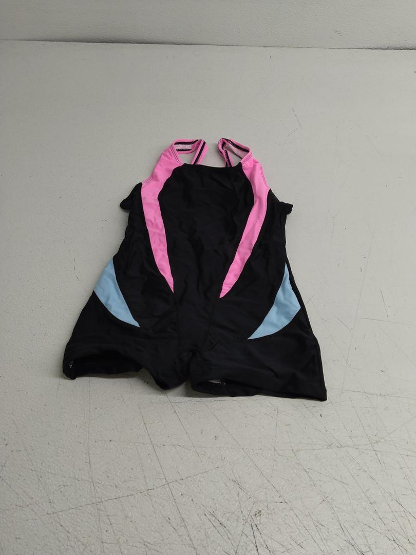J.E Sterguard Athletic Girls' One Piece Swimsuits Girls Bathing Suits Pro for Practice Black Girl Swimsuit Size 8Y 1880-HP