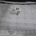AT-A-GLANCE 2027 Desk Pad Calendar, Monthly Desk Wall Planner, 21.75" x 17", Ruled Blocks (SK240027), White, Pack of 1