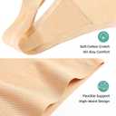 voenxe Seamless Women Underwear Thongs,High Waisted No Show Ladies Panties,Breathable Comfy Active Hi Rise Cut Undies,5-Pack (XL)