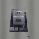 AmerTac MLC4BC Westek Indoor Plug-in Motion Activated Light Control  White, 120V 60Hz, 100 deg. Detection Zone | Wireless Motion Sensor