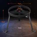 Campfire Tripod for Cooking, Outdoor Camp Fire Cooking Equipment for Dutch Oven Tripod, Portable and Foldable Fire Pit Stand, Heavy Duty Cooking Tripod