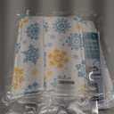 2 x AnyDesign Winter Kitchen Dish Towel 18 x 28 Inch Gold Blue Snowflake Dishcloth Vintage Decorative Hand Drying Tea Towel for Baking Cooking Home Kitchen Decor Housewarming Gift, 2Pcs