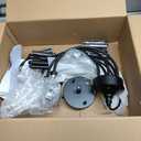 Black Chandelier, 6-Light Farmhouse Chandelier for Dining Room, French Chandelier, Lighting Fixtures Hanging, Dining Light Fixtures Industrial Modern Chandelier