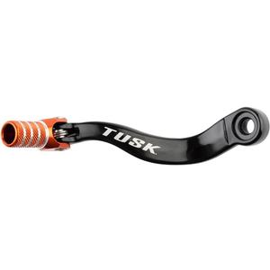 Tusk Folding Shift Lever Stock Black/Orange Tip Compatible with KTM 500 EXC-F 2017-2023/450 SX-F 2017-2022