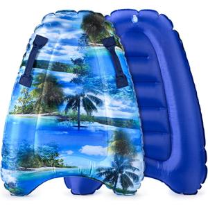 Inflatable Boogy Boards for Beach Travel Toys, 30 Cavas Slip Slide Water Park Body Surfing Board with Handles, Summer Fun Water Pool Game Toys for Kids 4,8,12 Ages Resort