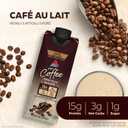 Atkins Caf au Lait Iced Coffee Flavored High Protein Shake, Low Sugar and Low Carb, Keto Friendly, Ready to Drink Protein Drink, Gluten Free, 12 Count (EXP 08/12/26)