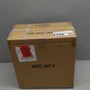 Smoked Hammered Glass Shade Replacement for E26 Pendant Lights, Chandeliers, Table Desk Floor Lamps and Wall Sconces, 11" Grey Lampshade for Vanity Light, Dia 11", Height 5.5", Fitter 1.65"