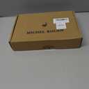 MICHEL ROUEN Golf Shirts for Men Short Sleeve Lightweight Quick Dry Pin Striped Casual Collared Polo Shirts (L)