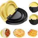 3-in-1 Tortilla Sealer and Crimper Press for 6, 8, 10 Inch Wraps | Makes Sealed Quesadillas, Burritos, Tacos, Empanadas & Calzones | BPA-Free & Dishwasher Safe
