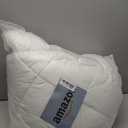 Queen Size Quilted Fitted Mattress Pad Cover with Deep Pocket Fitted 8" - 21", Ultra Soft and Comfortable, Breathable (White, Queen)