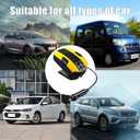 2 x 2-in-1 Portable Car Heater & Cooler Fan, 12V Fast Windshield Defroster and Defogger with 360 Rotation, Plugs into Cigarette Lighter (Yellow)