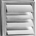 FRESH SPEED 4 Inch Stainless Steel Dryer Vent Cover - Air Vent Gravity Moving Flap Grille 2 Pack