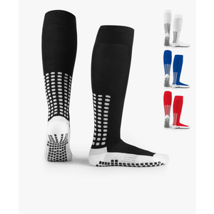 LUX Anti Slip Soccer Knee Socks,Non Slip Football/Basketball/Hockey Sports Grip Socks, No Size