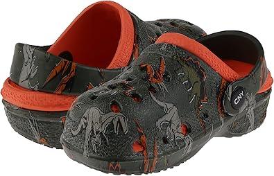  Dino Herd Pritned Two Tone Injected EVA Clog with Backstrap
 Size 6