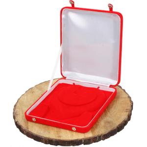 atorakushon Jewelry Set Velvet Box Necklace Pendant Earring Ring Bracelet Pearl Storage Holder Display Box for Wedding Engagement Anniversary Red