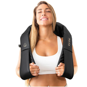 InvoSpa Shiatsu Massager with Heat  Deep Tissue Kneading Pillow for Neck, Shoulders, and Back  Electric Full Body Massage