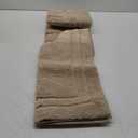 HOMEIDEAS Bathroom Rugs Sets 2 Piece, Super Soft and Absorbent Non Slip Microfiber U-Shaped Toilet Bath Mat Set (20"x32"+U20 x24, Beige)