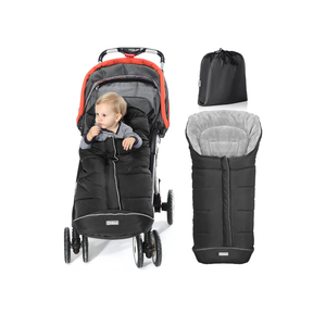 Orzbow Warm Bunting Bag Universal, Stroller Sleeping Bag Cold Weather, Waterproof Toddler Footmuff (Black, Large)