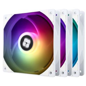 Thermalright TL-C12CW-S X3 CPU Fan 120mm White ARGB Case Cooler Fan, up to 1550RPM Cooling Fan4pin PWM Silent Computer Fan with S-FDB Bearing Included