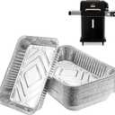 [20-Pack] PG301 Grill Drip Pans for Ninja FlexFlame Grill, Aluminum Foil Pans, Compatible Grill Accessories for Ninja PG301, Heavy-Duty Disposable Grease Trays