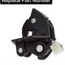 10356951 2 PCS Rear Door Latch 3rd Door Lock Latch Compatible with Chevy Silverado 1500 2500 3500 GMC Sierra 1500 2500 3500 1999-2007 Driver and Passenger Side Replace# 0356951