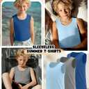 Oakgarden 3 Pack Boys Tank Tops | Sleeveless, Summer T-Shirts, Athletic Muscle Shirts, Soft, Undershirts, Slim Fit, Toddler Youth, Age 3-16