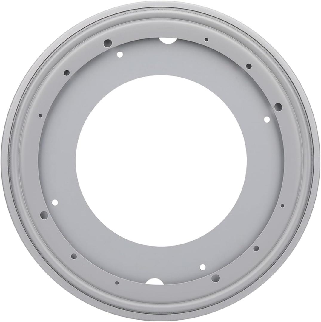 Lswteiz 12Inch Round Lazy Susan Turntable Bearing Plate, Rotating Swivel Base with 1000lbs Load Capacity, Turntable Base for Serving Tray, Kitchen (12IN-Silver-1Pcs)