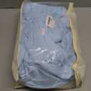 3 Pack Spandex Baby Blue Tablecloths for 6 Foot Rectangle Tables, Wrinkle Free Fitted Table Cloth 6ft Stretchy Tablecover Skirt for Parties Weddings Birthday Banquet Baby Shower