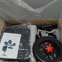 Deluxe Medical Scooter Double Handbrake, All Terrain Steerable Knee Scooter Crutch Alternative, for Adults Injured Ankle & Foot Recovery in Blacks