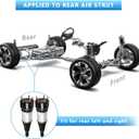 2PCS Rear Air Struts Shock Absorber Fit for 2004-2009 Jaguar XJ8 XJR Super V8 Vanden Plas,2010-2019 Jaguar XJ OE# C2D11405 C2C24410 C2C23697 C2C41341