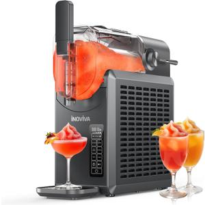Slushie Machine, No Ice Needed, 68 oz INOVIVA Slushy Machine for Home with Self-Cleaning Function, Professional Frozen Drink Maker, 5 Preset Programs, Frozen Margaritas, Frapps, Milkshake, and More