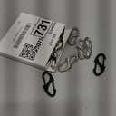 MILAKE 20 Pcs Zipper Clips Anti Theft Security Locks with Dual-Opening S Carabiner, Zipper Locks Replacement for Backpacks, Luggage, and Keys, Portable S Clips Zinc Alloy Connectors (Black, 20 PCS)