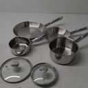 T-fal Cook & Strain Stainless Steel Cookware Set, 6 Piece Set, Dishwasher Safe, Multi, Silver