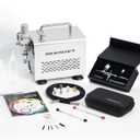 InoKraft Airbrush Kit with Air Compressor- 1/6 HP Quiet Air Compressor, Gravity Airbrush with 3 Tips 0.2, 0.3 & 0.5 mm- Hose, Holder, How-To Guide- Airbrush Paint Set for Model Painting, kids gifts