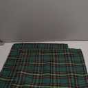 AQOTHES Pack of 2 Christmas Plaid Decorative Throw Pillow Covers Scottish Tartan Cushion Case for Farmhouse Home Holiday Decor Green, 18 x 18 Inches